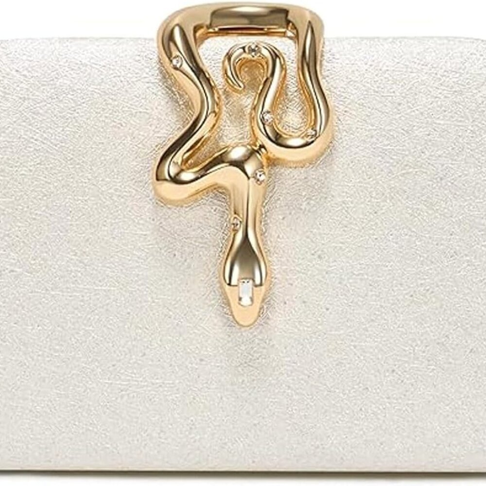 Elegant Glitter Clutch for Women – Sparkly Hard Shell Evening Purse